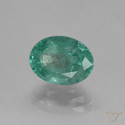 Émeraude Vert frais naturelle ovale, 1.41 ct, SI