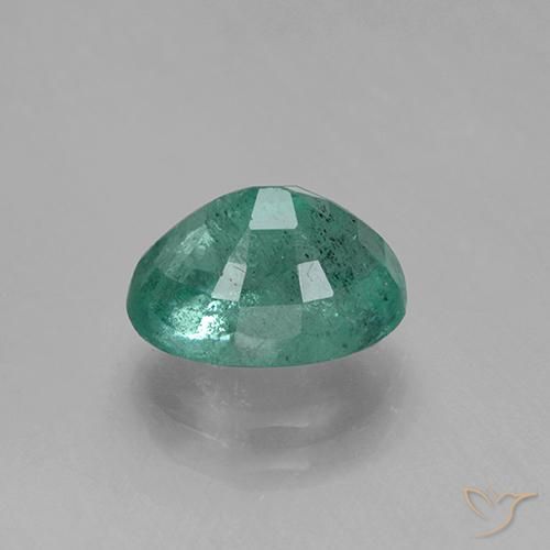 Émeraude Vert frais naturelle ovale, 1.41 ct, SI