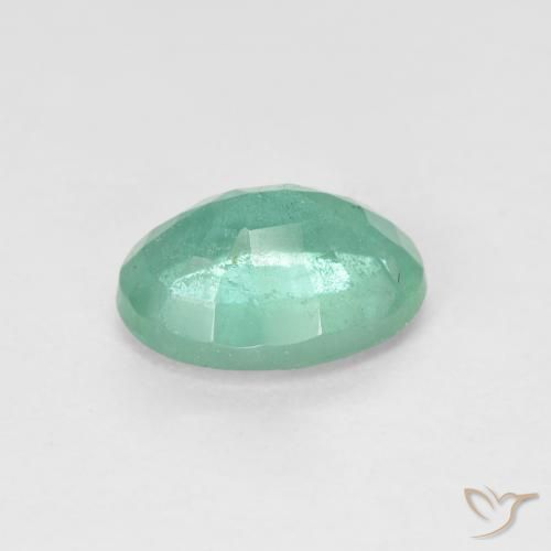 Émeraude Bleu vert naturelle ovale, 1.62 ct, SI