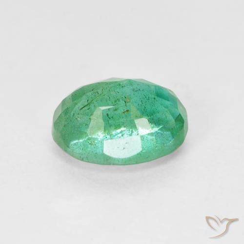 Émeraude Bleu vert naturelle ovale, 1.96 ct, SI