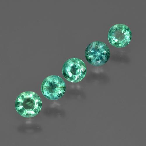 Achetez naturel 1,02ct vert émeraude gems, coupe roude, en provenance zambie chez gemselect. en stock, livraison internationale!