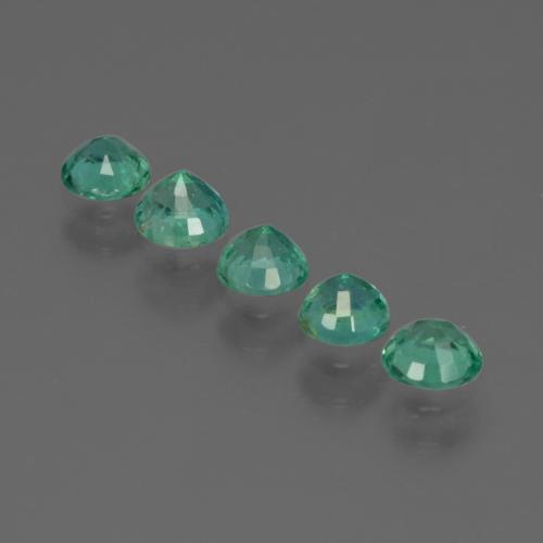 Achetez naturel 1,02ct vert émeraude gems, coupe roude, en provenance zambie chez gemselect. en stock, livraison internationale!