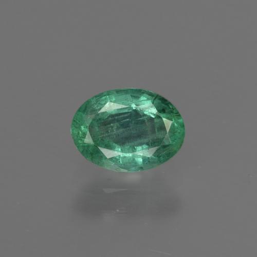 Émeraude vert naturelle coupe ovale, 0,79 ct, SI