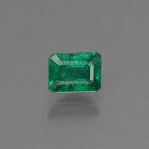 Émeraude Vert naturelle Taille émeraude, 0.59 ct, SI