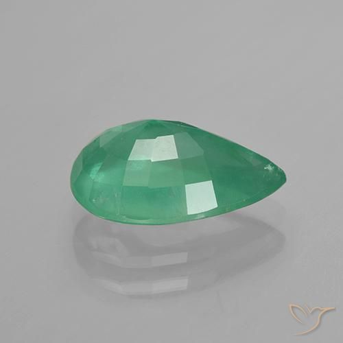Émeraude Vert moyen naturelle En forme de poire, 3.04 ct, SI