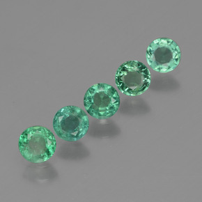Achetez naturel ct vert émeraude gems, coupe roude, en provenance colombie chez gemselect. en stock, livraison internationale!