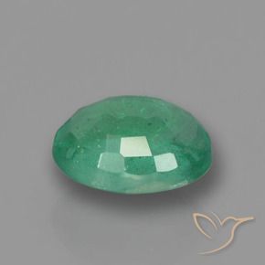 Émeraude Vert frais naturelle ovale, 0.88 ct, SI-I1