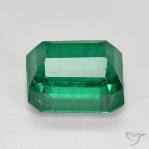 Émeraude Vert foncé naturelle Octogone / coupe Émeraude, 2.90 ct, SI