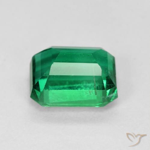 Émeraude Vert émeraude moyen naturelle Octogone / coupe Émeraude, 2.08 ct, SI