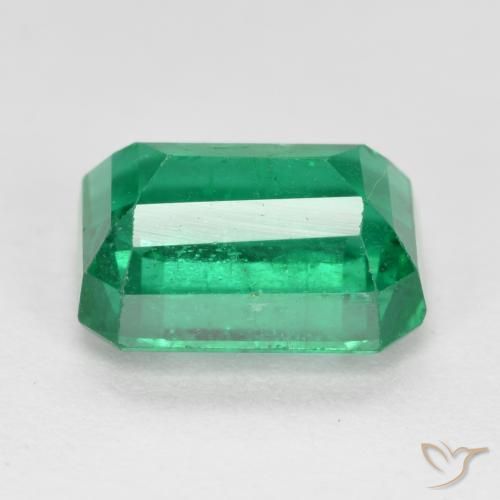 Émeraude Vert Électrique naturelle Octogone / coupe Émeraude, 2.28 ct, SI