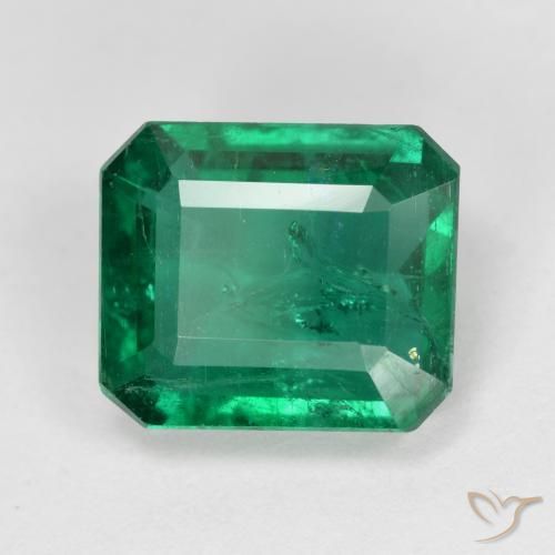 Émeraude Vert frais naturelle Octogone / coupe Émeraude, 3.86 ct, VS-SI