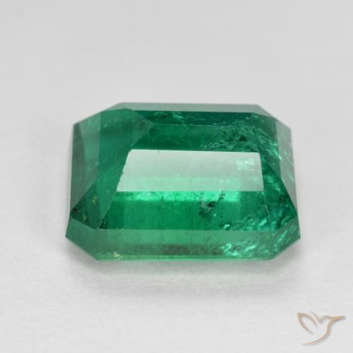 Émeraude Vert frais naturelle Octogone / coupe Émeraude, 3.86 ct, VS-SI