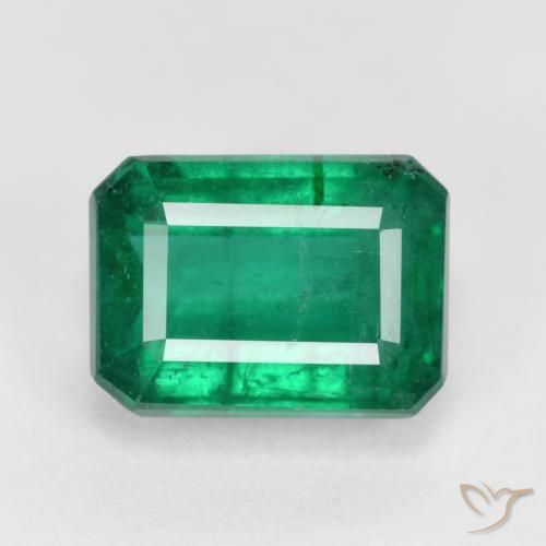 3.82ct Naturel Vert moyen Émeraude, Taille émeraude, VS-SI