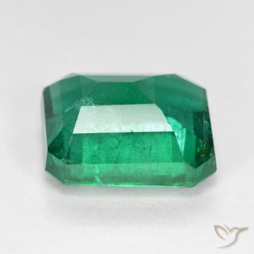 Émeraude Vert frais naturelle Octogone / coupe Émeraude, 3.91 ct, VS-SI