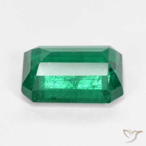 Émeraude Vert Électrique naturelle Octogone / coupe Émeraude, 5.54 ct, VS-SI