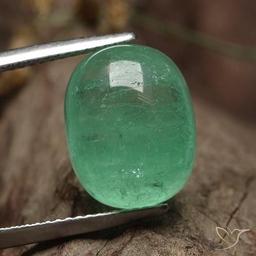 9.62ct Naturel Vert clair Émeraude, ovale, Translucide