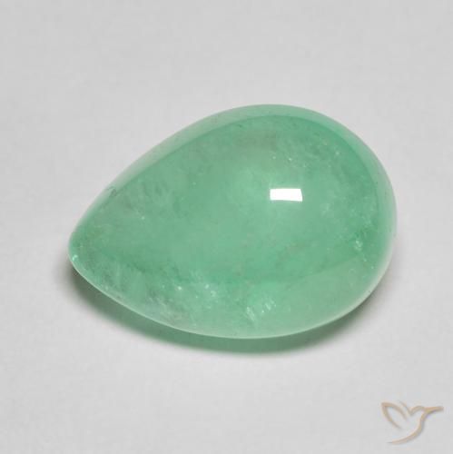 8.27ct Naturel Vert pistache Émeraude, En forme de poire, Translucide