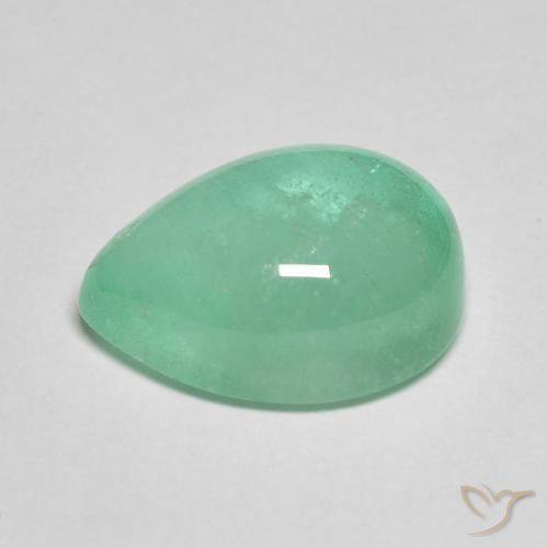 Émeraude Vert pistache naturelle En forme de poire, 8.27 ct, Translucide