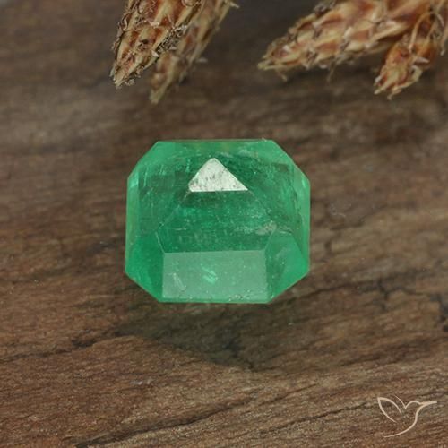 Émeraude Vert moyen naturelle Octogone / coupe Émeraude, 0.94 ct, VS-SI