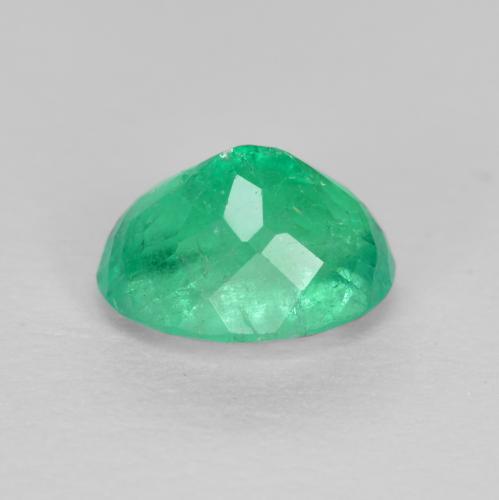 Émeraude vert naturelle coupe ovale, 0,94 ct, VS-SI
