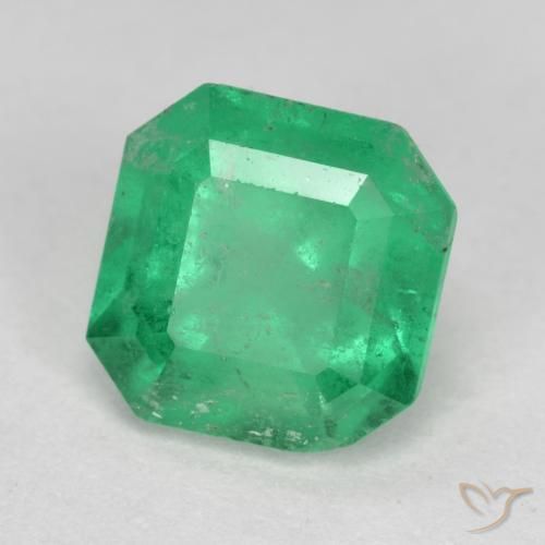 1.61ct Naturel Vert brillant Émeraude, Taille émeraude, VS-SI