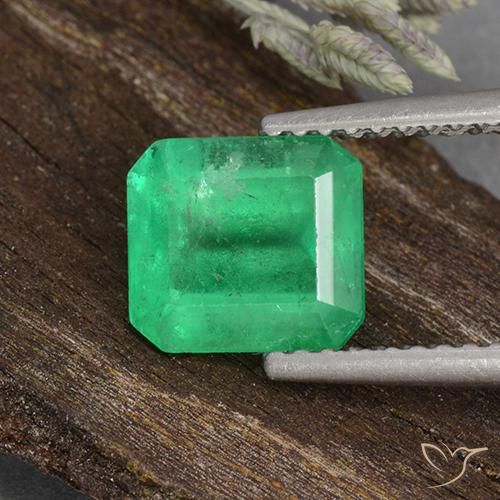 1.77ct Naturel Vert clair Émeraude, Taille émeraude, VS-SI