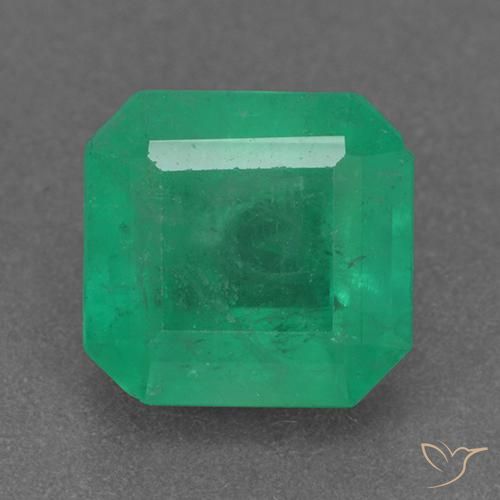 2.48ct Naturel Vert Électrique Émeraude, Taille émeraude, VS-SI