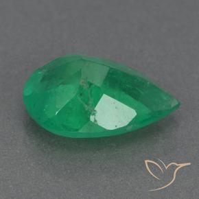 Émeraude Vert trèfle naturelle En forme de poire, 2.78 ct, VS-SI