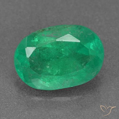 2.07ct Naturel Vert moyen Émeraude, ovale, VS-SI