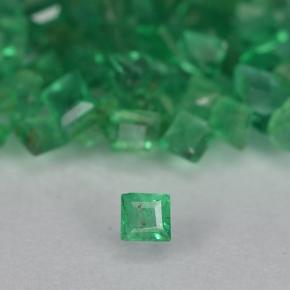 Achetez naturel 1.39ct Vert chaud Émeraude gems, Carré, En provenance Colombie chez GemSelect. En stock, livraison internationale!