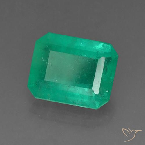 Émeraude Vert foncé naturelle Octogone / coupe Émeraude, 3.65 ct, SI