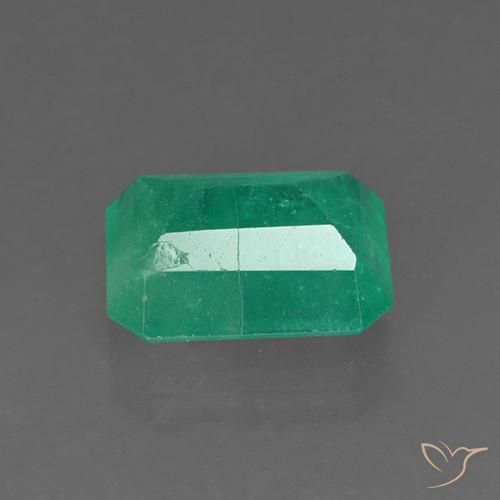 Émeraude Vert foncé naturelle Octogone / coupe Émeraude, 3.65 ct, SI