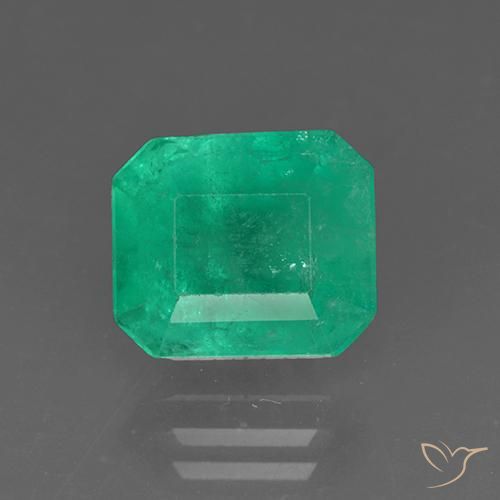 3.15ct Naturel Forêt verte Émeraude, Taille émeraude, SI