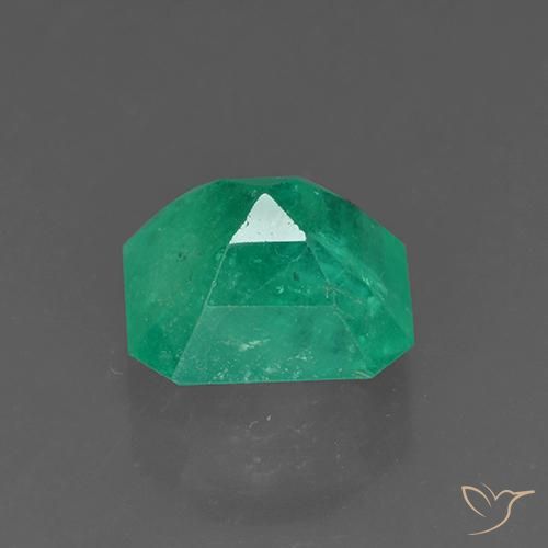 Émeraude Forêt verte naturelle Octogone / coupe Émeraude, 3.15 ct, SI