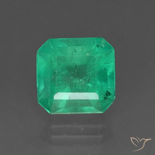 3.35ct Naturel Vert jade Émeraude, Taille émeraude, SI