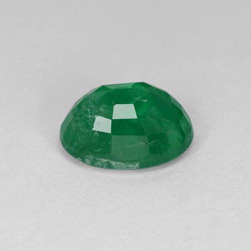 Émeraude Vert moyen naturelle Coupe ovale, 1.74 ct, SI-I1
