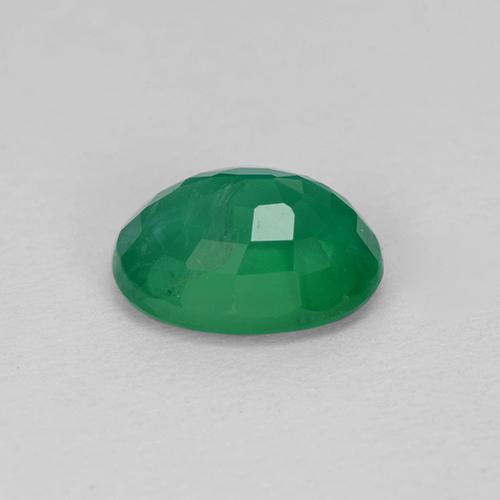 Émeraude vert naturelle coupe ovale, 1,35 ct, SI