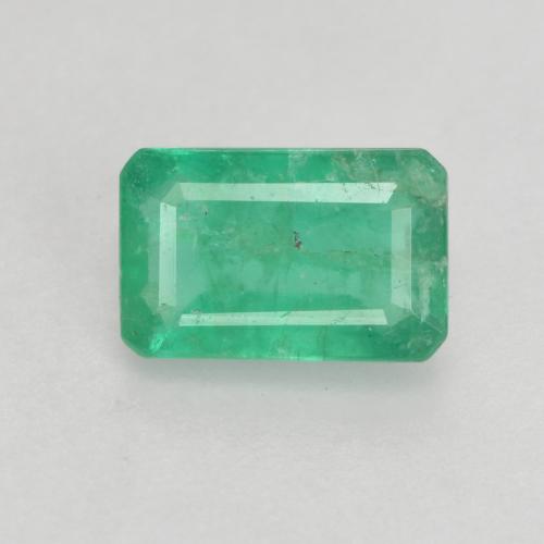 Émeraude vert naturelle taille émeraude, 0,45 ct, SI-I1