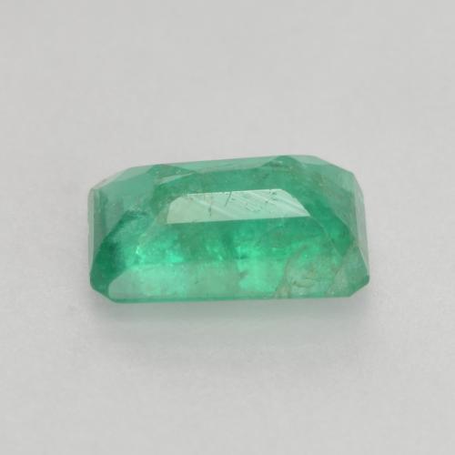 Émeraude vert naturelle taille émeraude, 0,45 ct, SI-I1