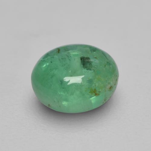 Émeraude Vert clair moyen naturelle Coupe roude, 0.52 ct, Transparent