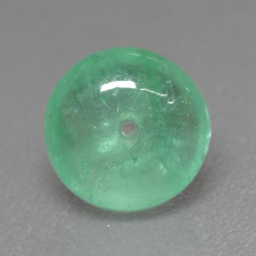 Émeraude Vert clair naturelle Coupe roude, 1.34 ct, Transparent