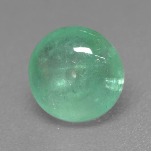 Émeraude Vert clair naturelle Coupe roude, 1.34 ct, Transparent