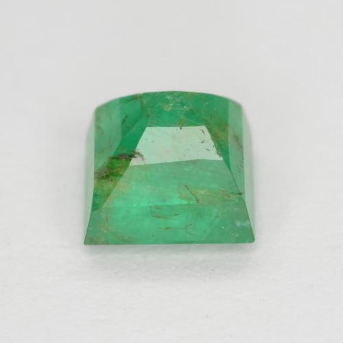 Émeraude Vert clair moyen naturelle Carré, 0.65 ct, I1