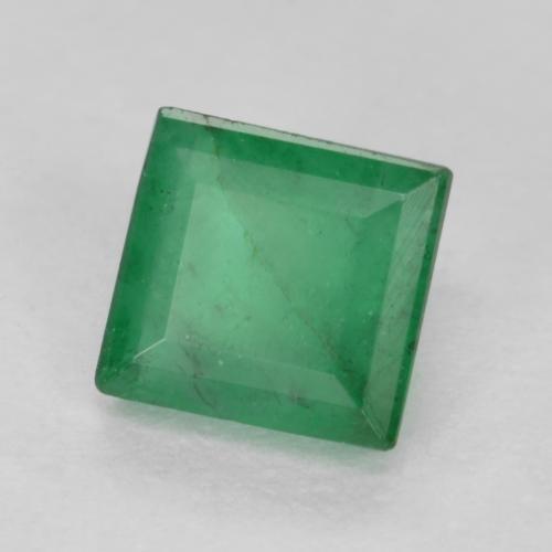 Émeraude Vert moyen naturelle Carré, 0.42 ct, VS-SI