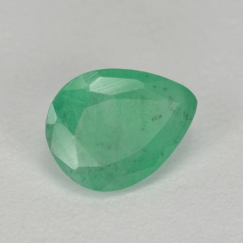 Émeraude Vert clair naturelle En forme de poire, 0.54 ct, SI