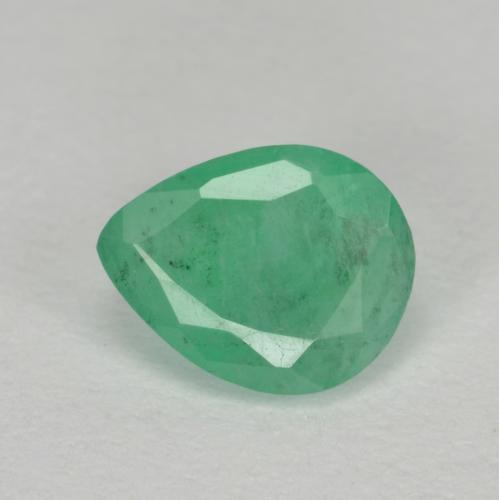 Émeraude Vert clair naturelle En forme de poire, 0.54 ct, SI