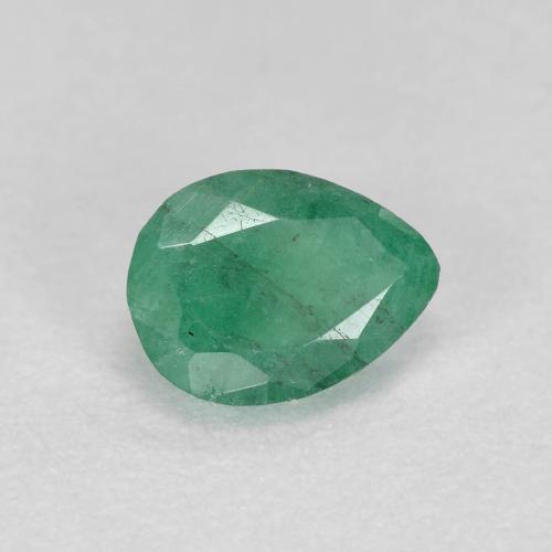 Émeraude vert naturelle en forme de poire, 0,47 ct, SI-I1