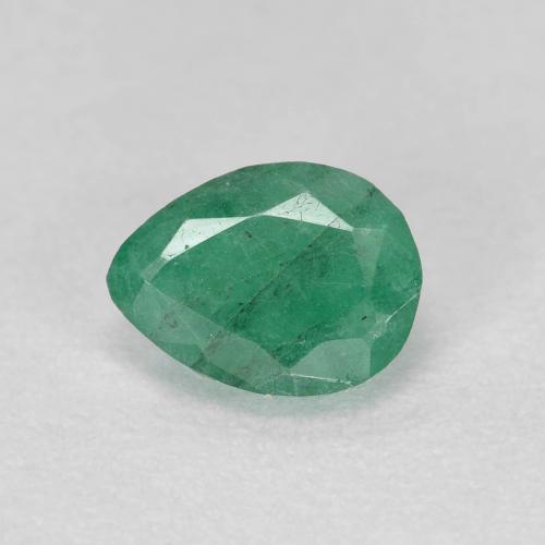Émeraude vert naturelle en forme de poire, 0,47 ct, SI-I1