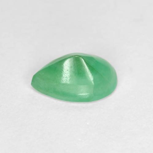 Émeraude vert naturelle en forme de poire, 0,64 ct, SI-I1