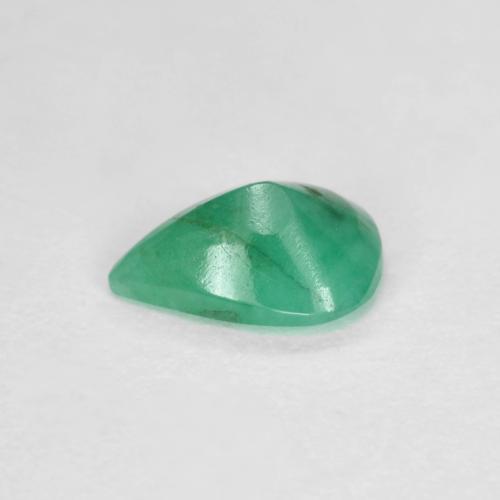 Émeraude vert naturelle en forme de poire, 0,55 ct, SI-I1